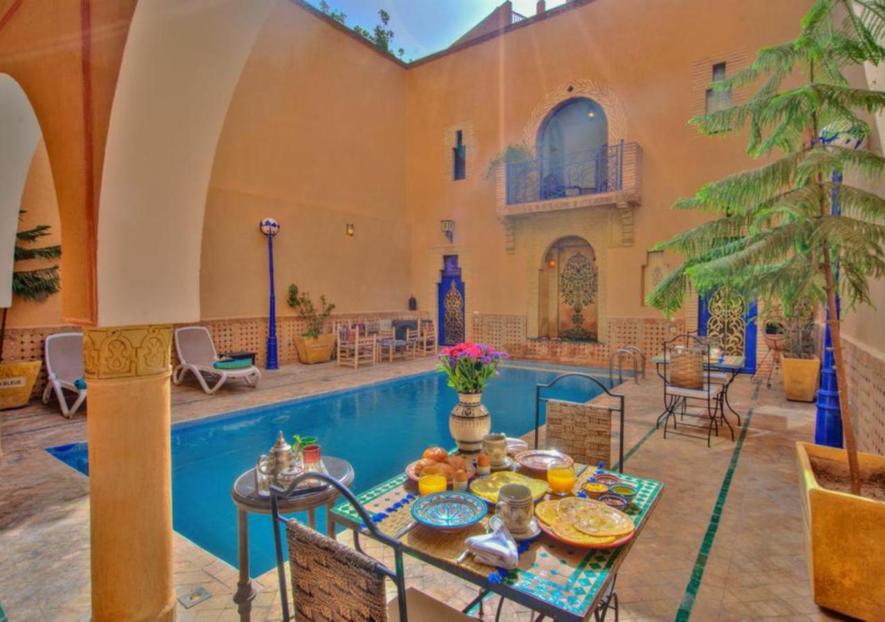 Riad La Villa Bleue & Spa Marrakesh Exteriör bild