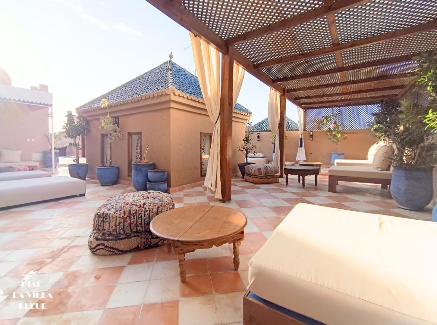 Riad La Villa Bleue & Spa Marrakesh Exteriör bild